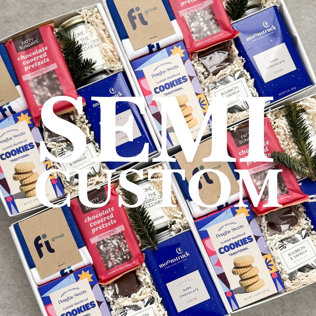 Semi-Custom Corporate Gifts - Box + Wood Gift Company