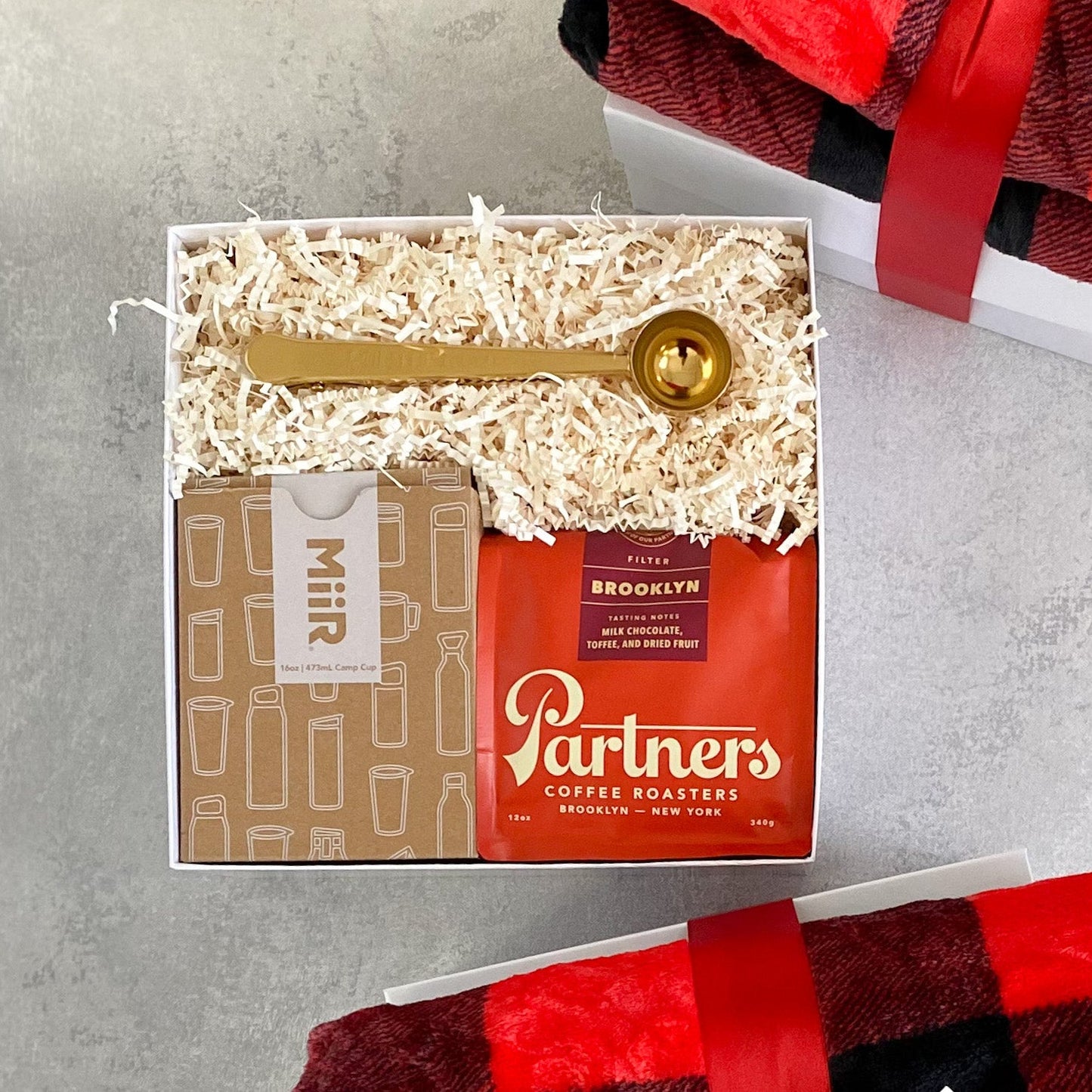 Semi-Custom Corporate Gifts: Cozy Essentials - Box + Wood Gift Company