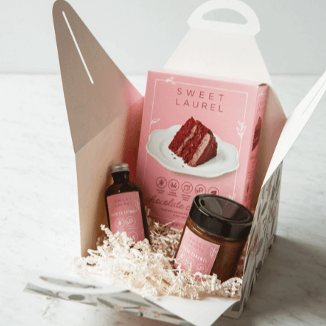 Ready-to-Send Corporate Gifts: Sweet Laurel Cake Kit - Box + Wood Gift Company