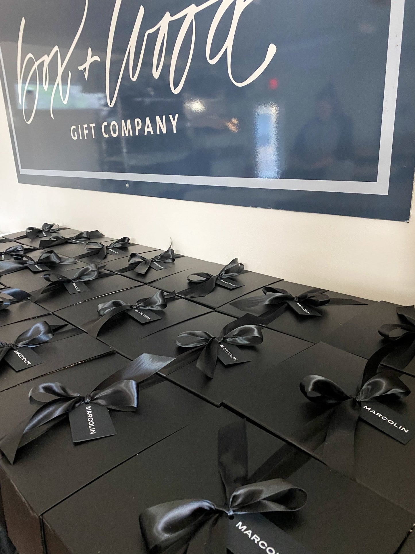 Semi-Custom Corporate Gifts: Black Tie - Box + Wood Gift Company