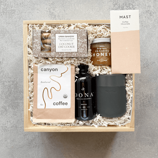 Semi-Custom Corporate Gifts: Morning Retreat - Box + Wood Gift Company