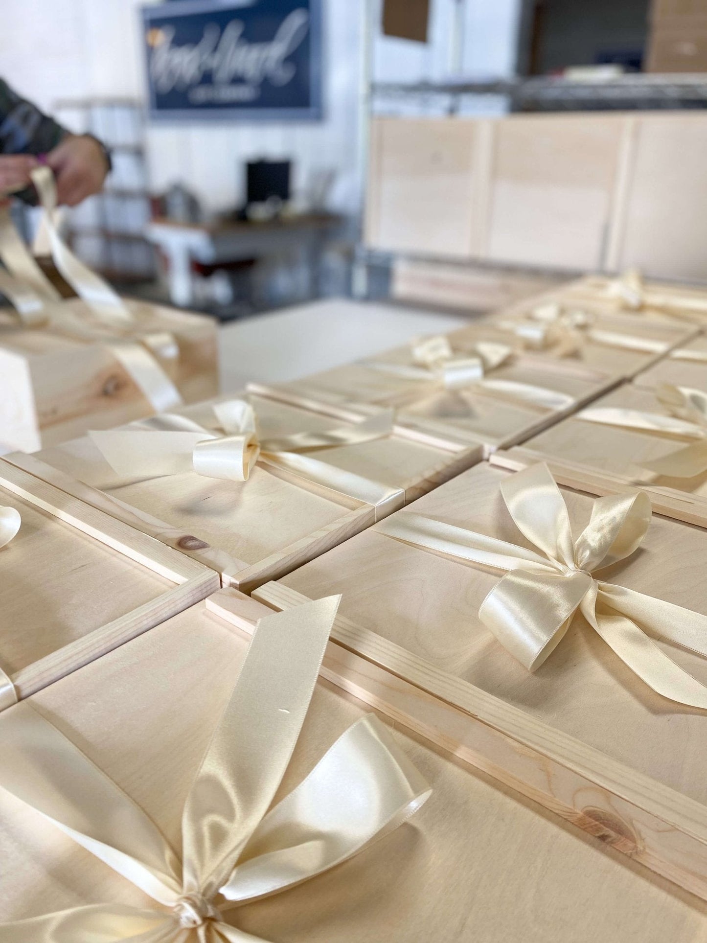 Semi - Custom Corporate Gifts: Signature Silver Bells - Box + Wood Gift Company